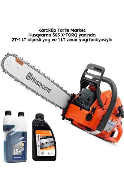 Husqvarna 365 X-TORQ Benzinli Motorlu Testere 4.9 HP / Elmas Klavuz