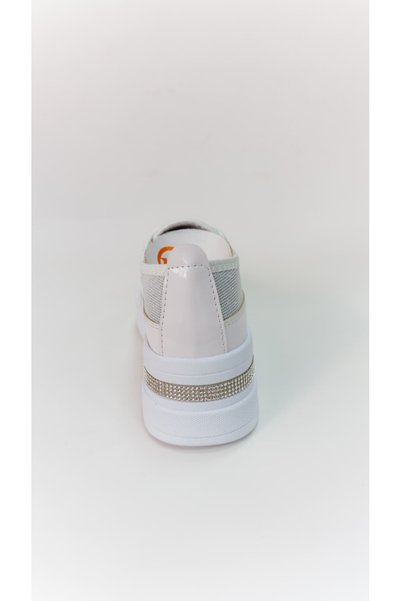 fikret bağcı Women's Stoned Elastic Microfiber Women's Sneakers – Daily Casual Comfortable Sports Shoes