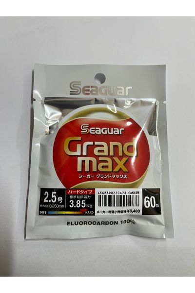 seaguar Grandmax Hard 100/100 0.260MM Flora Carbon Misina 60Mt