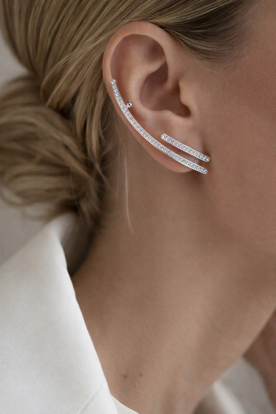 Markiz Takı Design Stone Earrings (One Hole Is Enough)