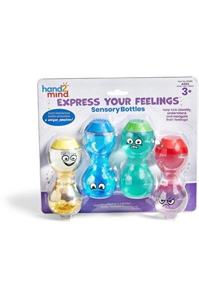 Hand2Mind Clepsidre senzoriale cu emotii - Fericit, nervos, speriat & suparat