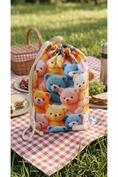 Malinka Pamuk Kıyafet Kamp Anne Bebek Kuru Islak Kirli Çamaşır Mayo Çantası M...