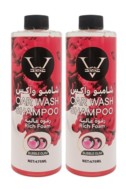 Evo EVD Car Wash Shampoo 475ml Bubble Gum Scent pH Neutral Rich Foam Safe for...