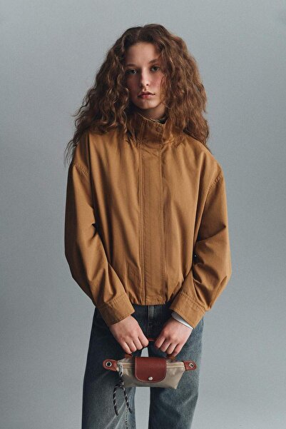 DeFacto Waterproof Regular Fit Mock Neck Cotton Piece Coat G5740Ax26Sp