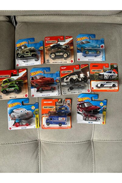 HOT WHEELS Hotwheels Matchbox KARIŞIK 10 ARABA 5 âdet HOTWHEELS 5 adet MATCHBOX