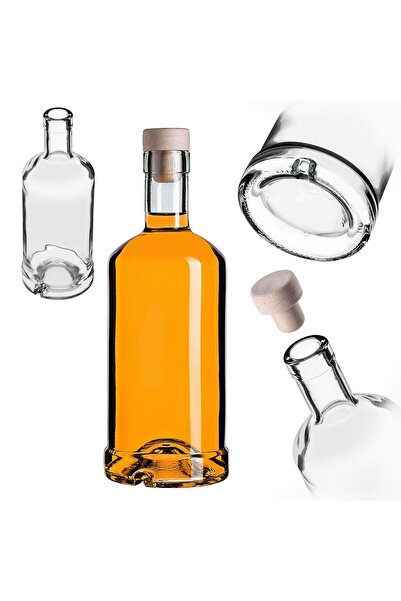KADAX Sticlă de sticlă 500 ml 0,5 l pentru vin, lichior, lichior Moonshine cu...