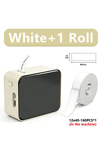 Choice6 HD White 1Roll Marklife P15 Thermal Label Printer Wireless Bluetooth ...