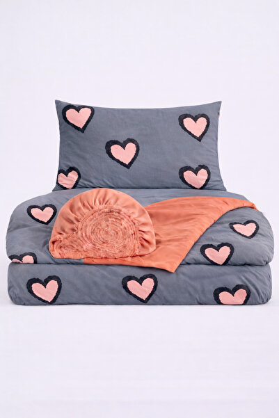 İQON Fitted Sheet Lı Duvet Cover Set Single Drm Smn Otlt1