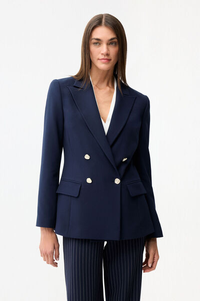 Love My Body Kruvaze Gabardin Ceket