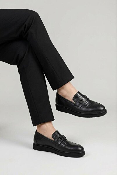 Papuçcity حذاء باشا 03415 للرجال حذاء بنعل أسيتات فينيل الإيثيلين جلد