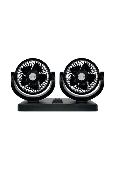 Primo Plus مروحة سيارة DX2567 برأسين وخمس شفرات، هادئة وموفرة للطاقة، ذات تدف...