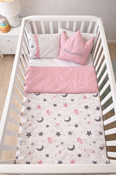 GÜLERBEBECİX Children's Sleeping Set Duvet ,Pillow, Bed Sheet and Cushion Sets