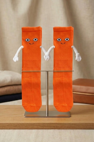 Esinti Hand-Holding Magnetic Socks, Friendship Socks, Cotton Single Pair
