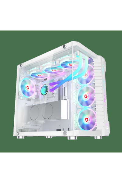GAMEON Emperor Arctic III Series Mid Tower Gaming Case - White