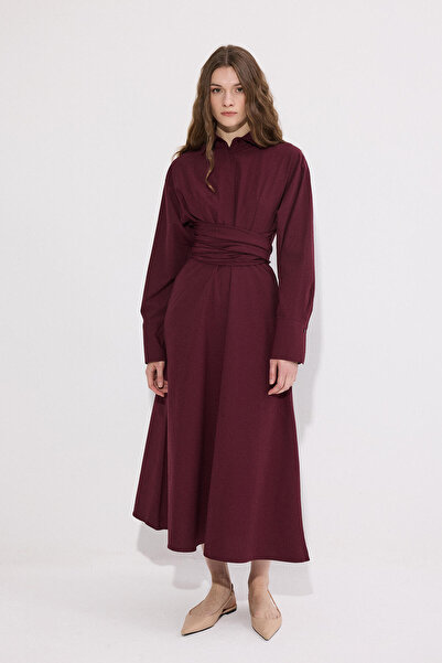 Touché Privé Shirt Dress with Belt Detail
