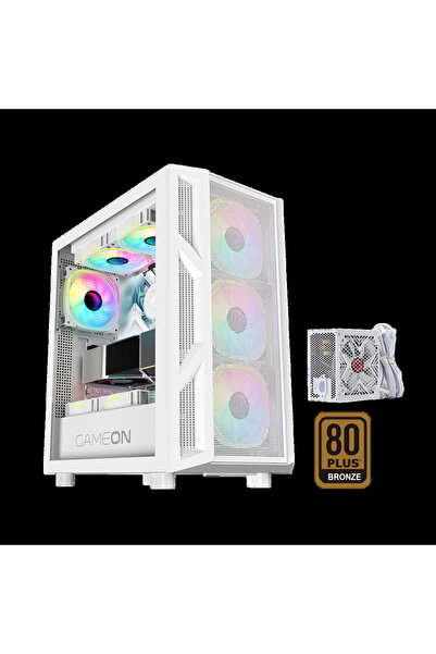 GAMEON Trident IV-A POWERFORGE Series Mid Tower Gaming Case with 750 W Power ...