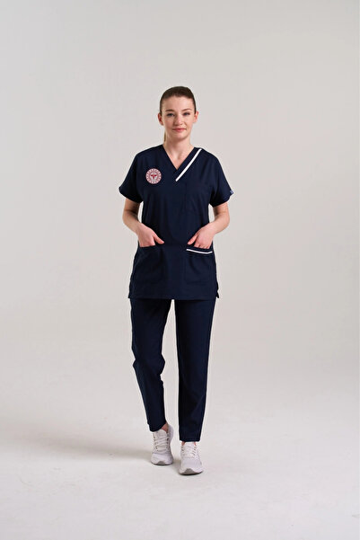 Moodamedikal Sorumlu Hemşire Forması Scrubs Likralı Takım Sağlık Bakanlığı Uy...