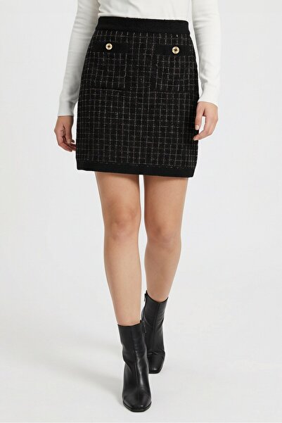 SANDRO Women Metallic Mini Skirt, Multicolor