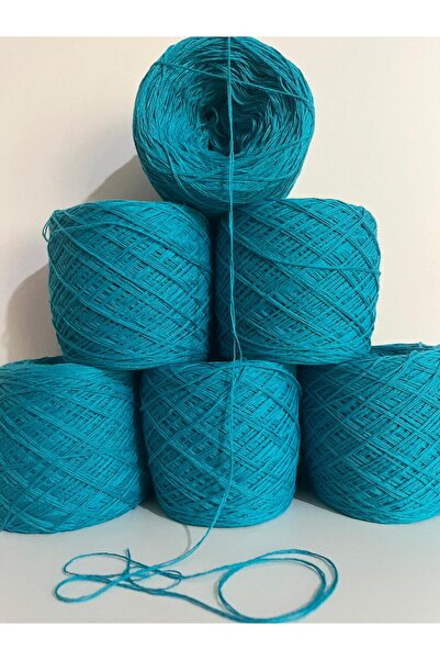 İPEK YÜN İPLİK DÜNYASI Koton (Cotton) Knitting Yarn (Turquoise) Crochet 100Gr