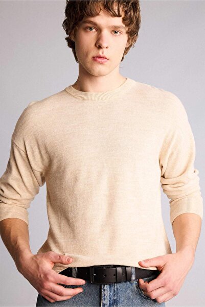 DeFacto Men's Rectangular Buckle Faux Leather Jean Belt I H5098Axns