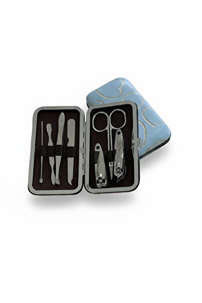 RELIANCE مجموعة مانيكير وباديكير صغيرة من الفولاذ المقاوم للصدأ، 7 قطع، مقص أ...