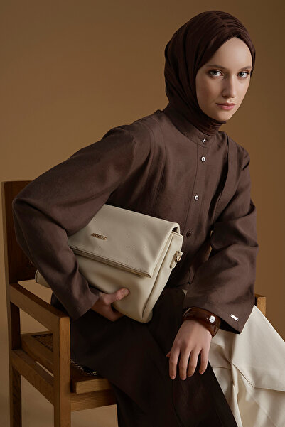 Armine Kupra Tunik Elbise Acı Kahve