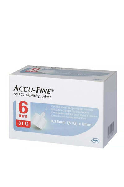 Accu-Fine 0.25MM (31G)X6MM PEN NEEDLES
