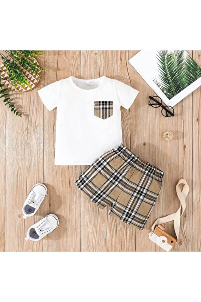 OEM Set pentru bebeluși cu model în cu carouri , 95% bumbac