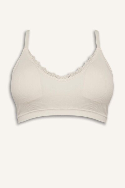 DeFacto Lace Detailed Detachable Cup Detachable Pad Non-wired T-Shirt Bra G17...