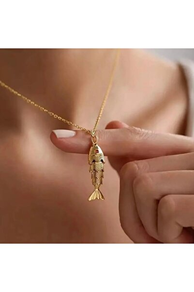 Yıldız Accessory Moving Luck Fish Necklace