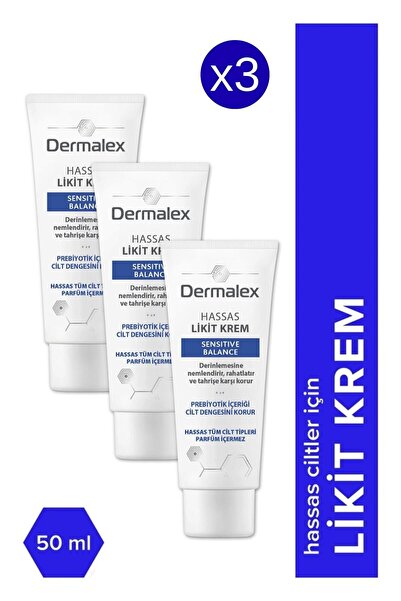 dermalex Sensitive Balance Nemlendirici Likit Yüz Kremi 50 ml - 3'lü Avantajl...