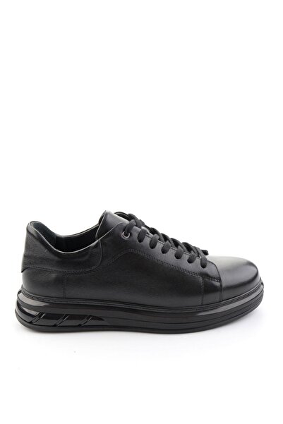 Bambi Siyah Hakiki Deri Erkek Sneaker E01080902143