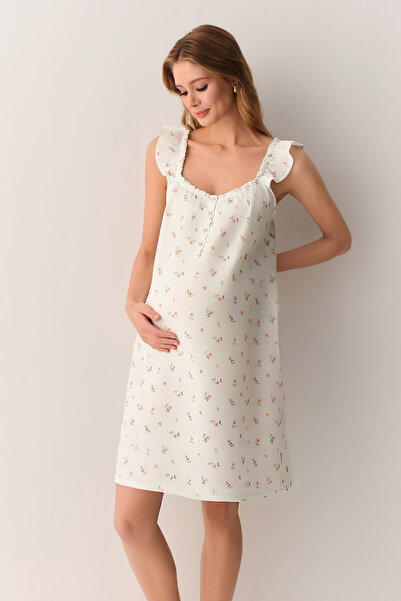 SUWEN Cămașă de noapte pentru gravide Clara bumbac