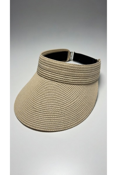 Mollycrush Pălărie de soare din paie bej pentru femei |   Pălărie de plajă el...