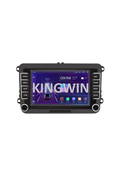 Kingwin 7 inç Volkswagen Skoda Uyumlu 2GB RAM 32GB HAFIZA Android CarPlay Mul...