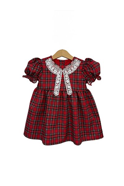 Kareea Red checkered dress