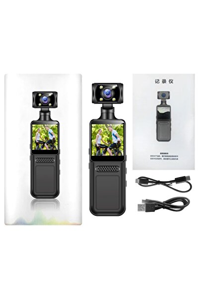 gaman 4K HD Mini Yaka Kamerası – Ekranlı Taşınabilir Video Kamera, Gece Görüş...