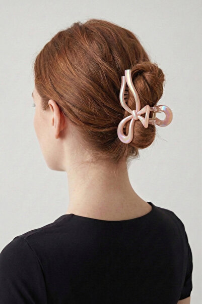 Wuclo Pink Latch Buckle with Bow Shape and Hologram Effect
