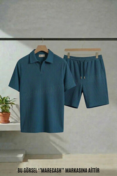MARECASH Σετ με οθωμανικό σορτς και μπλουζάκι με γιακά πόλο, κοντομάνικο, καλ...