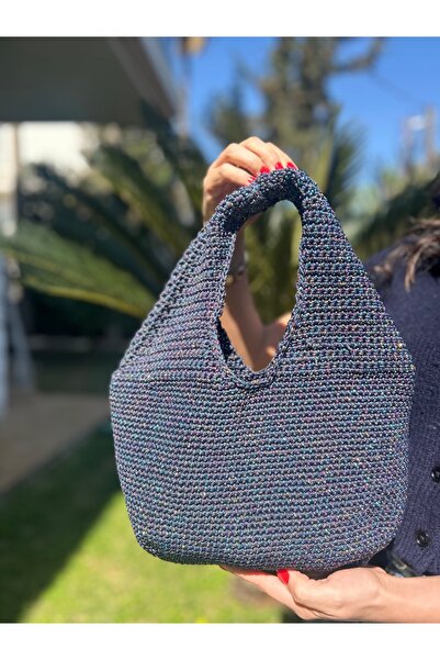design bk Işıltılı simli çanta