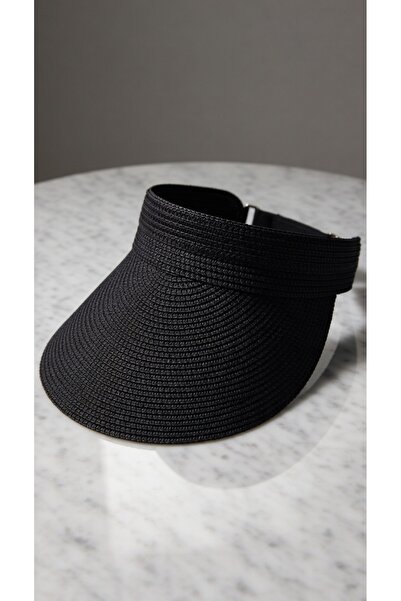 Mollycrush Γυναικείο καπέλο αντηλιακής προστασίας από ψάθινο μαύρο υλικό |   ...