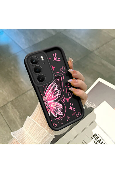 ucuc حافظة سيليكون سوداء متوافقة مع Realme C75 4G مقاومة للصدمات مع حماية للك...