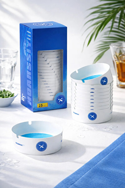 ARVALE 25 Pieces of Odorless Practical Disposable Ashtrays - with Water-Filli...