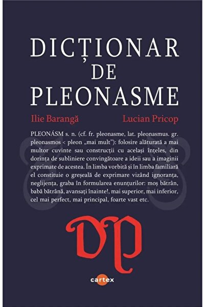 Editura Cartex Dictionary of pleonasms, Lucian Pricop