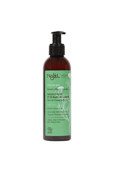 NAJEL ALEPPO HONEY SCENT LIQUID SOAP 200ML