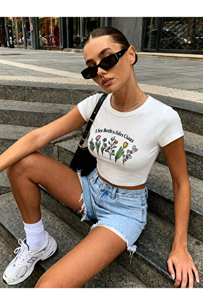 ALİKA Γυναικεία I See B με τύπωμα Βαμβάκι τεμάχια ελαστικό ύφασμα Καθημερινά ...