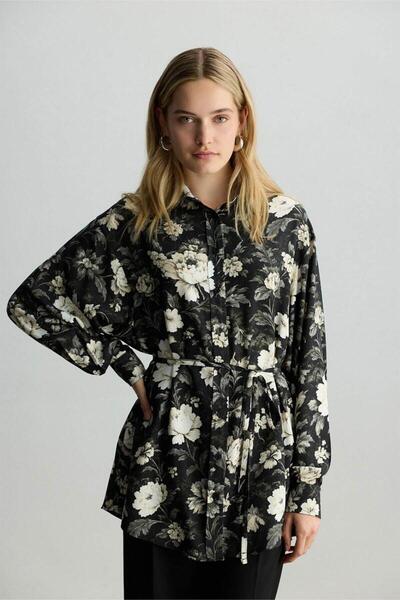 BE BLUE CĂMAȘĂ VINTAGE DARK AGES FLORAL cu model