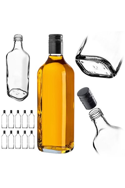 KADAX 10x Sticle Oldstone de sticlă 500ml 0.5L pentru vin, lichior, whisky, a...