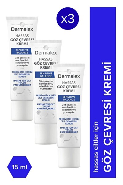 dermalex Sensitive Balance Hassas Göz Çevresi Kremi 15 ml - 3'lü Avantaj Pake...