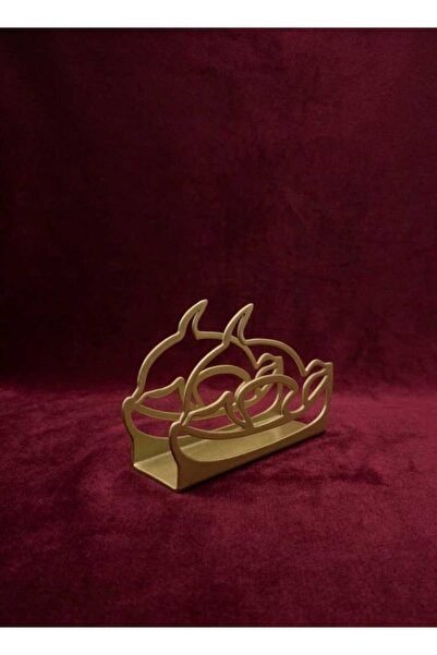 edil tasarim Stylish and Modern Gold Napkin Holder – 2 Pieces Together, a Tou...